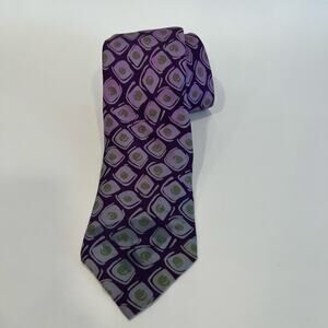 Charvet Place Vendôme 100% Silk Men’s Neck Tie Purple & Green Made in France JP